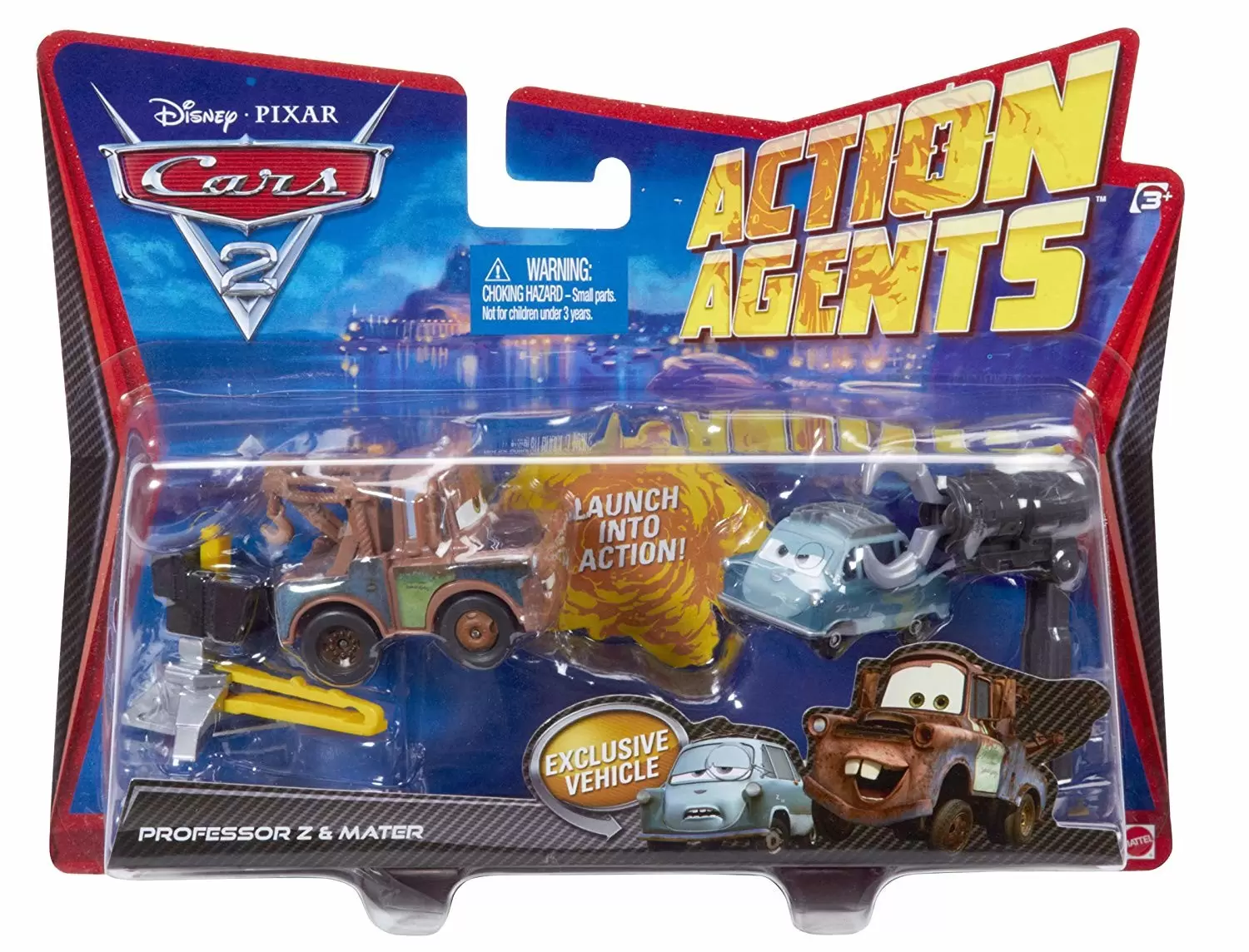Action Agents Cars2 - Professeur Z & Mater