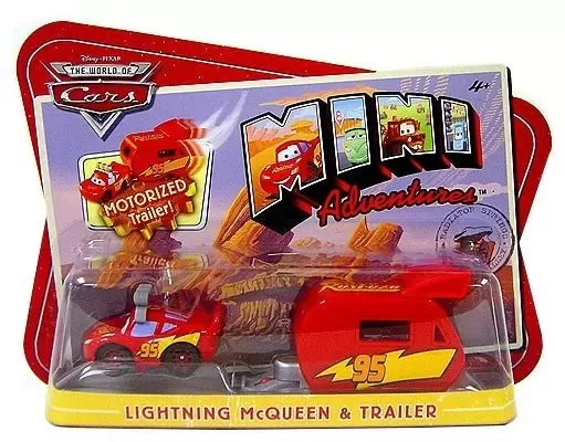 Mini Adventure cars - Lightning McQueen with Trailer