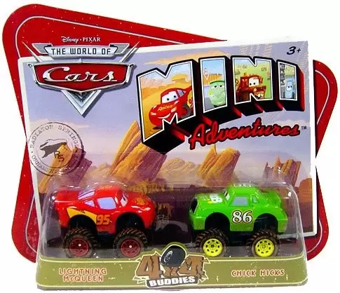 Mini Adventure cars - 4X4 Buddies - Lightning McQueen & Chick Hicks