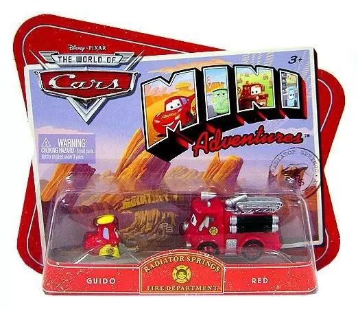 Red Radiator Springs Fire Department - Mini Adventure cars model