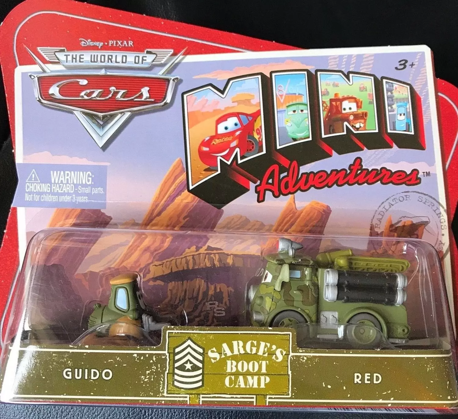 Mini Adventure cars - Sarge’s Boot Camp - Guido & Red