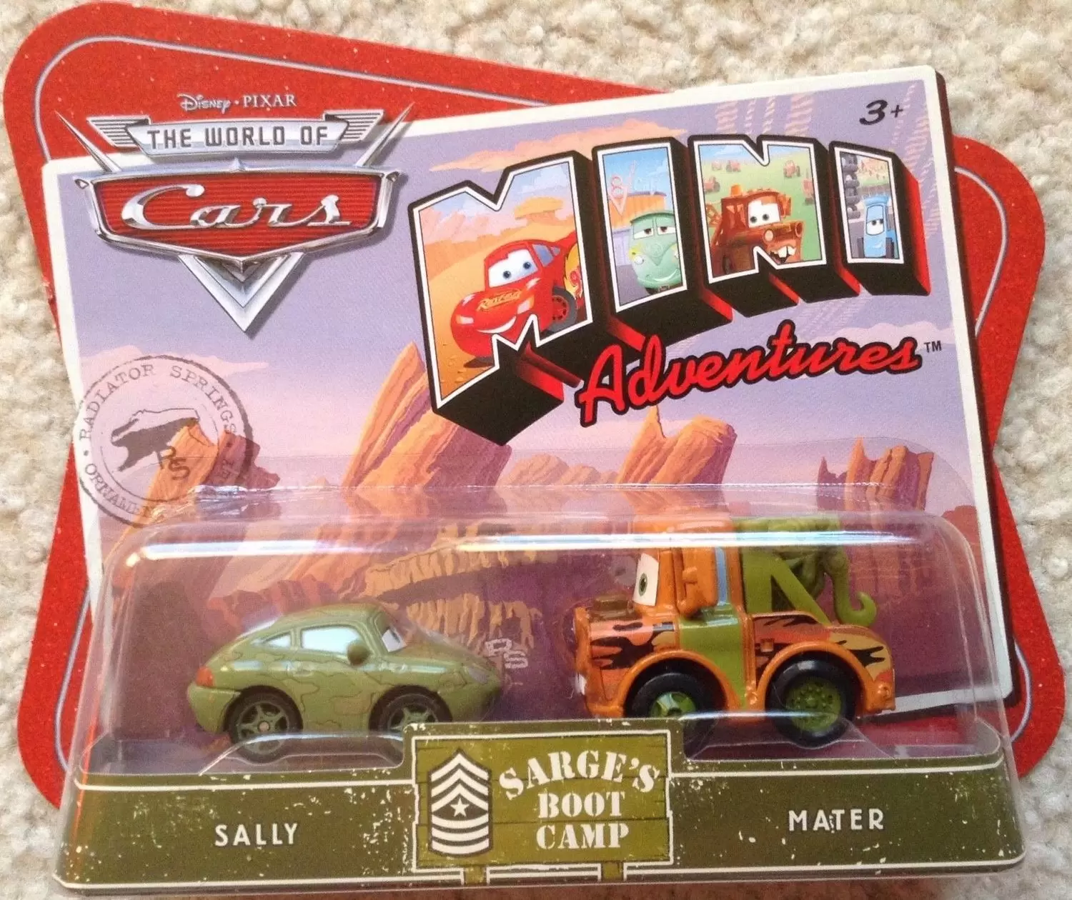 Mini Adventure cars - Sarge’s Boot Camp - Sally & Mater