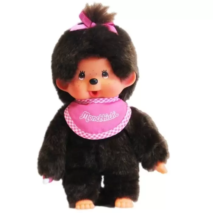 Kiki - Monchichi - MONCHHICHI Fille bavoir tout rose 20 cm