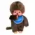 Monchhichi Garçon Bavoir Bleu 20 cm