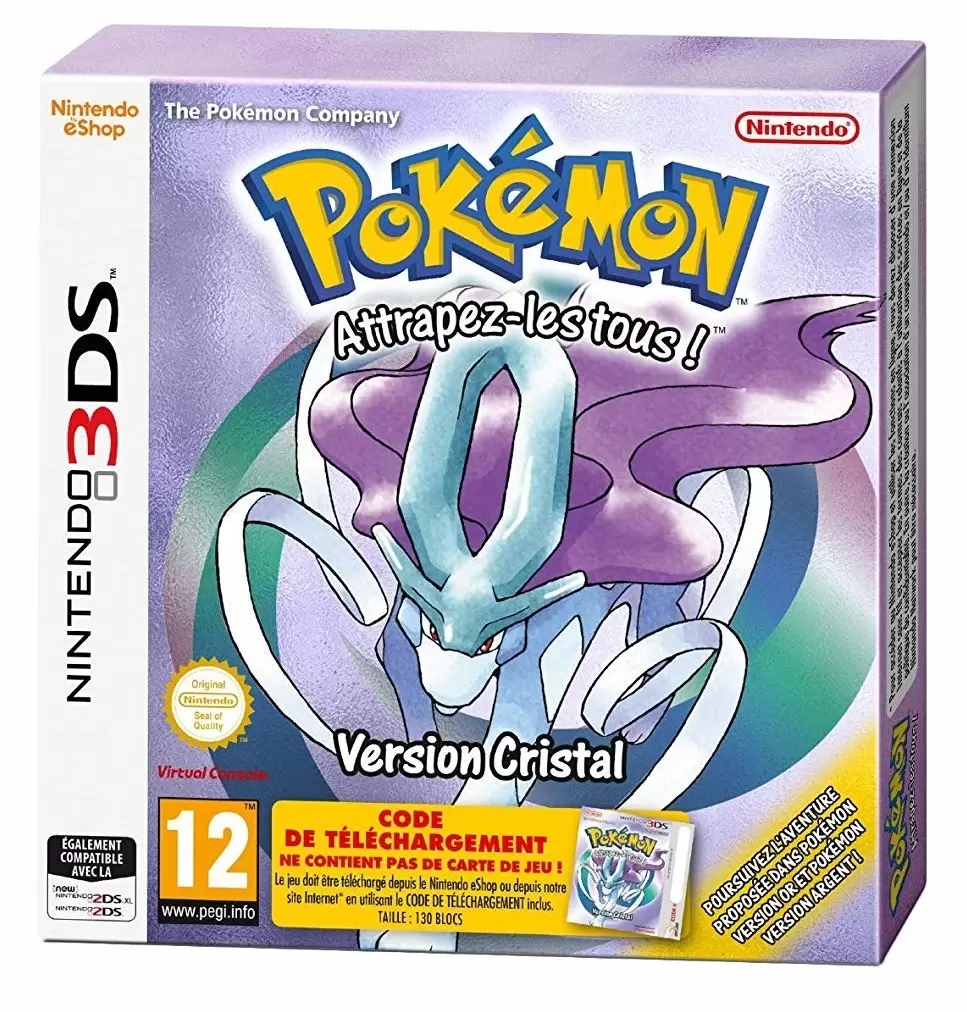 Jeux Nintendo 2DS / 3DS - Pokémon Version Cristal