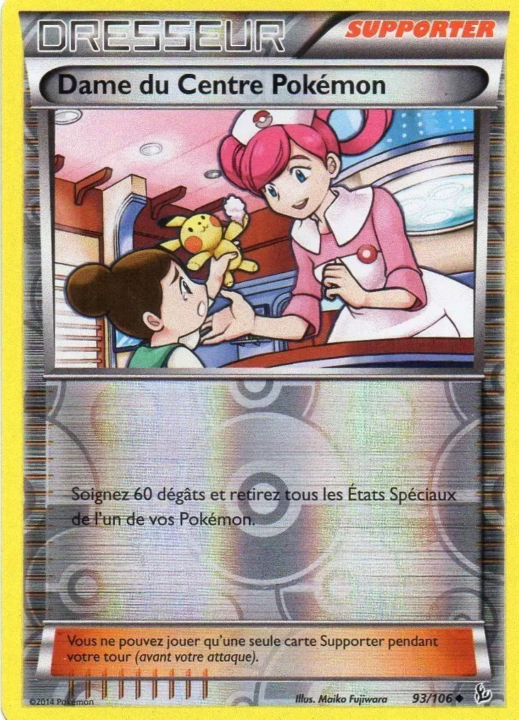 Pokémon XY Etincelles - Dame du Centre Pokémon Reverse