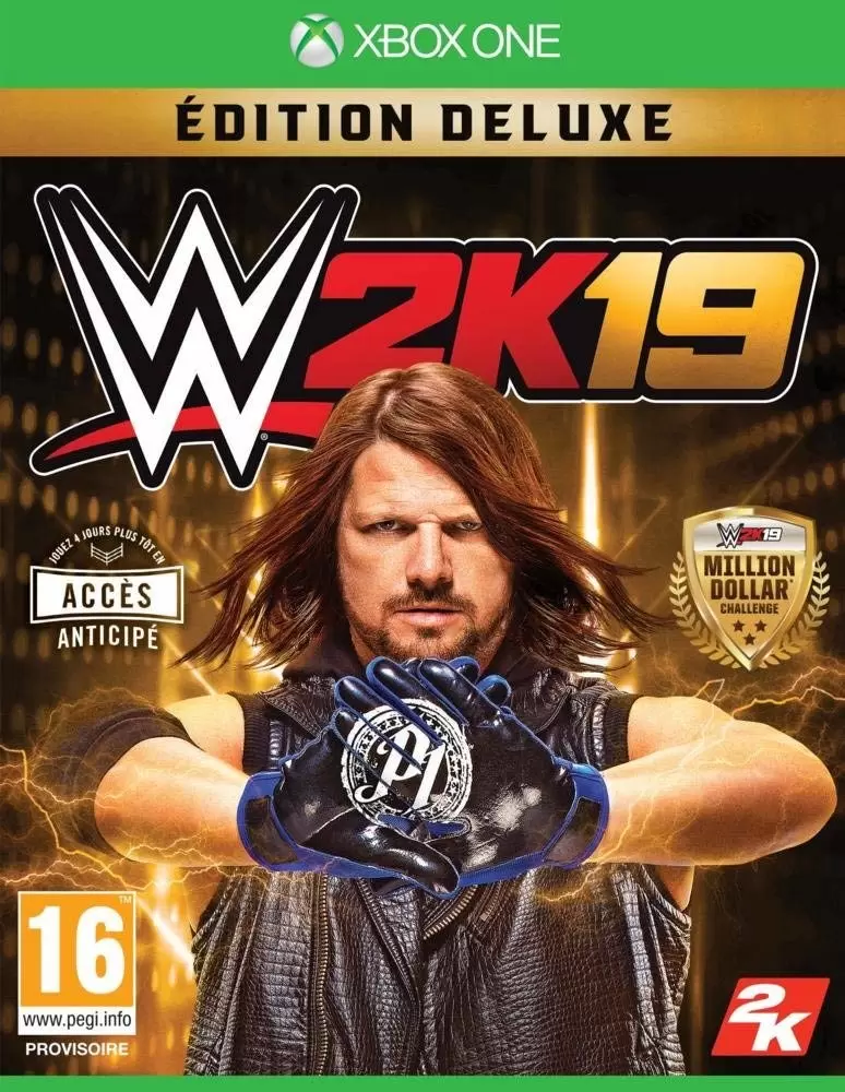Jeux XBOX One - WWE 2K19 - Deluxe Edition