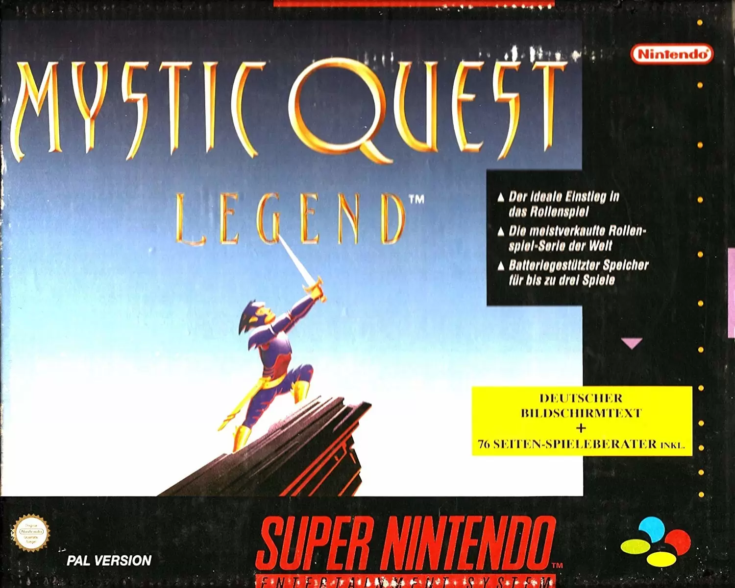 Jeux Super Nintendo - Mystic Quest Legend
