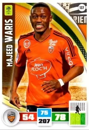 Adrenalyn XL Foot 2016-2017 - Majeed Waris - FC Lorient