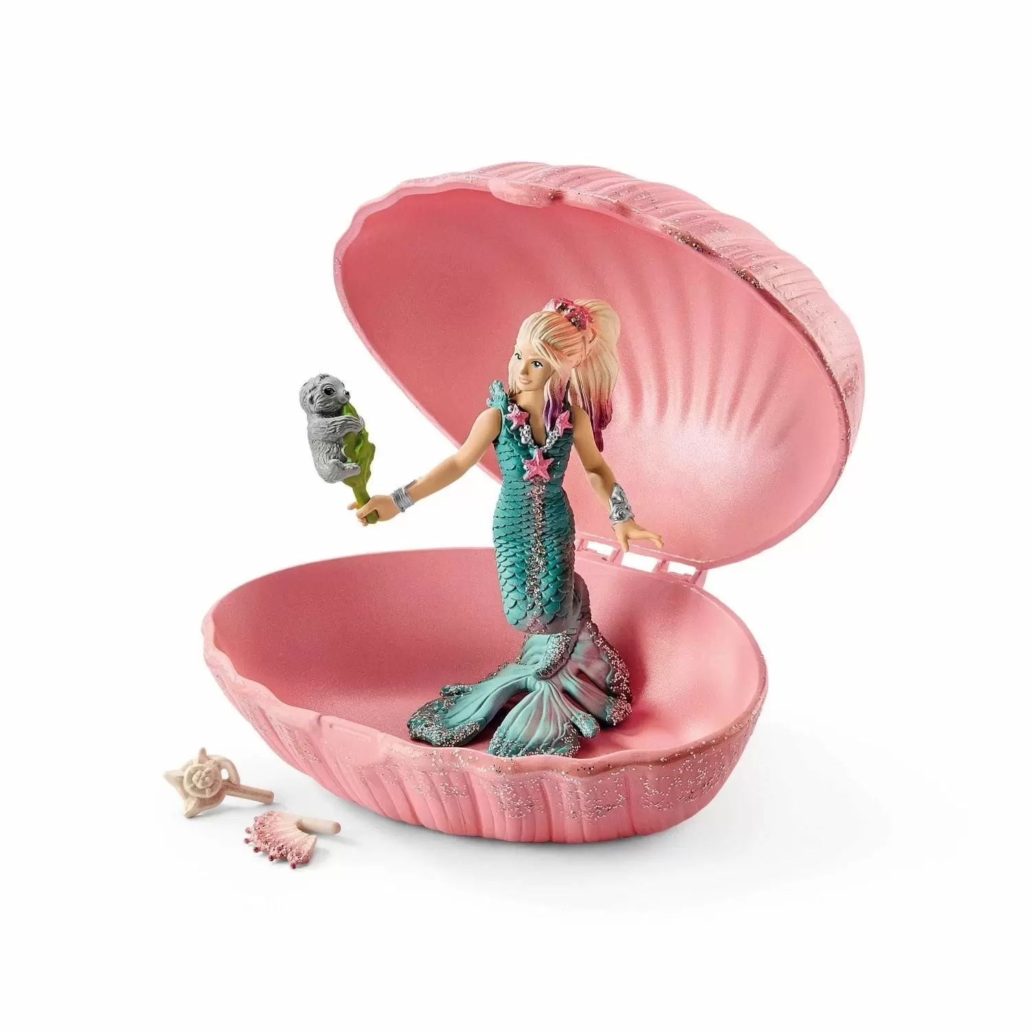 Bayala - Sirène avec bébé phoque dans un coquillage