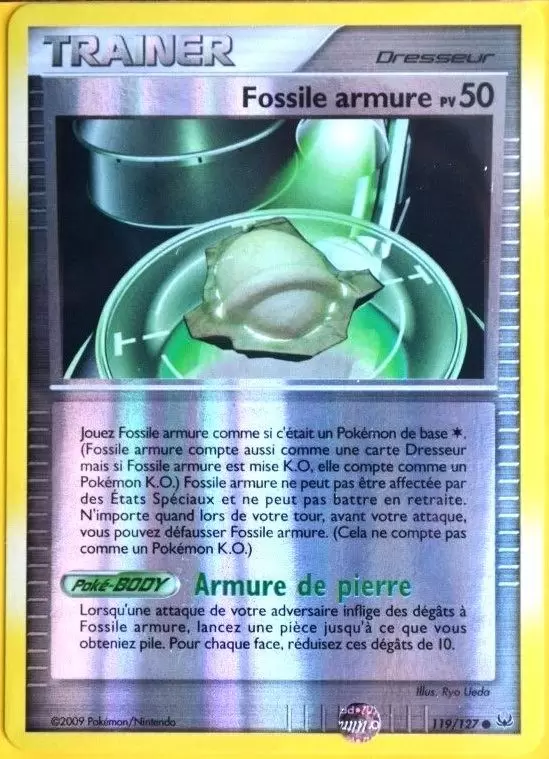Pokémon Série Platine - Fossile armure Reverse