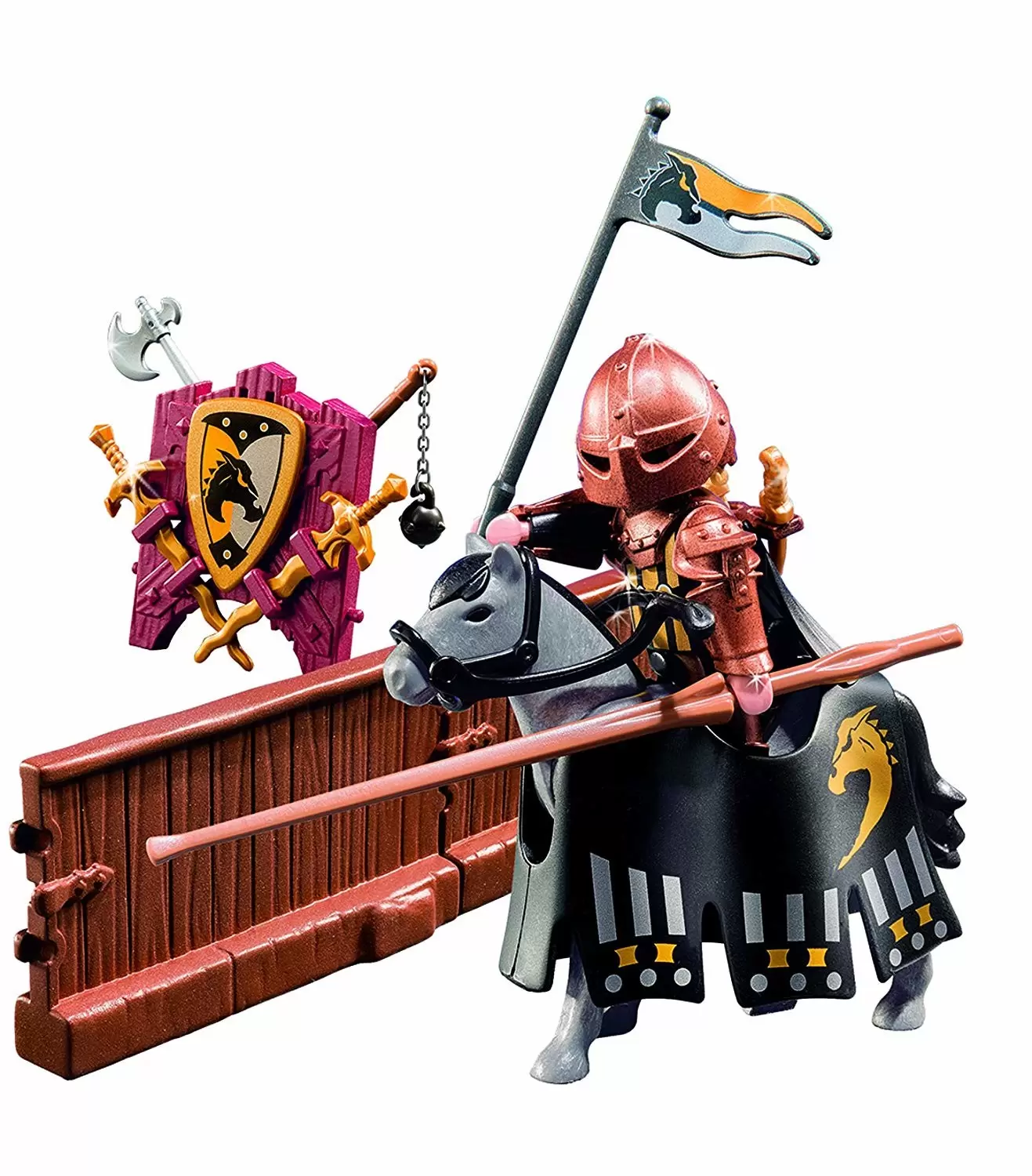 l2212 Playmobil middle ages-set of 2 clubs black or ammunition canon 4870 