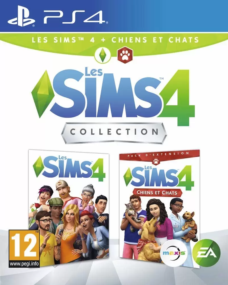 PS4 Games - Les Sims 4 + Les Sims 4 Chiens et chats Collection