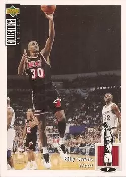 1994-95 Upper D.E.C.K - NBA Basketball Collector\'s Choice - US Version - Billy Owens