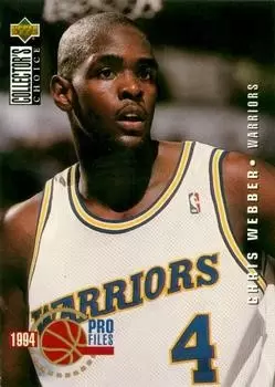 Upper D.E.C.K - NBA Basketball Collector\'s Choice 1994-1995 - Chris Webber PROF