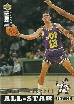 Upper D.E.C.K - NBA Basketball Collector\'s Choice 1994-1995 - John Stockton ASA