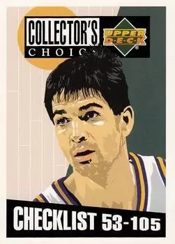 Upper D.E.C.K - NBA Basketball Collector\'s Choice 1994-1995 - John Stockton CL