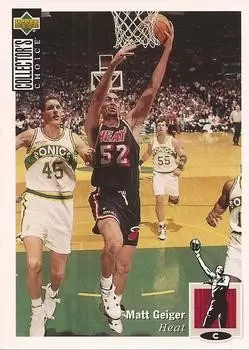 1994-95 Upper D.E.C.K - NBA Basketball Collector\'s Choice - Version French - Matt Geiger