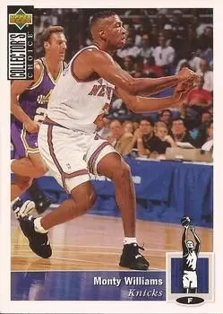 Upper D.E.C.K - NBA Basketball Collector\'s Choice 1994-1995 - Monty Williams RC