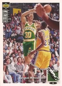 Upper D.E.C.K - NBA Basketball Collector\'s Choice 1994-1995 - Sarunas Marciulionis