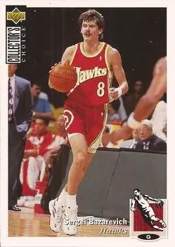 Upper D.E.C.K - NBA Basketball Collector\'s Choice 1994-1995 - Sergei Bazarevich RC