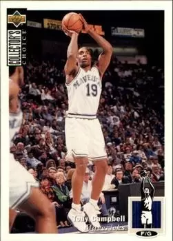Upper D.E.C.K - NBA Basketball Collector\'s Choice 1994-1995 - Tony Campbell