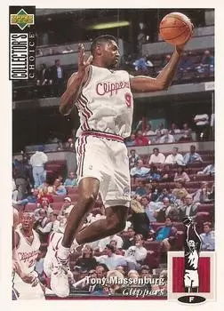 Upper D.E.C.K - NBA Basketball Collector\'s Choice 1994-1995 - Tony Massenburg