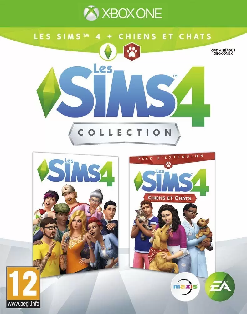 XBOX One Games - Les Sims 4 + Les Sims 4 Chiens et chats Collection