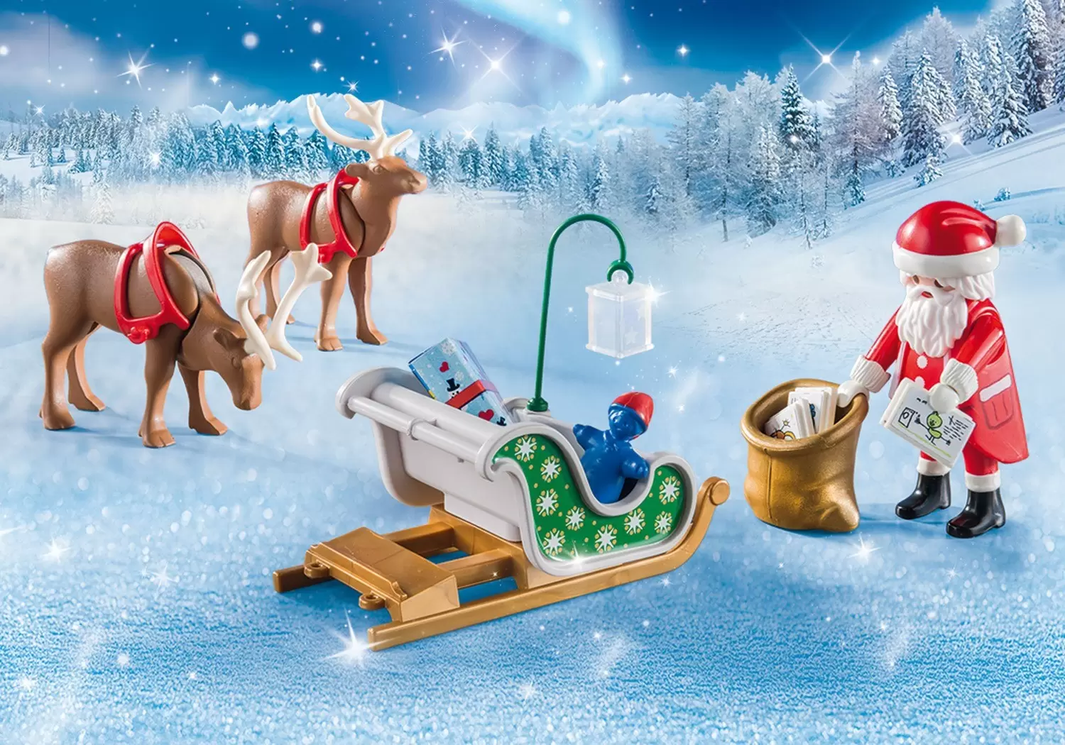 Playmobil Xmas - Reindeer & Santa Sleigh