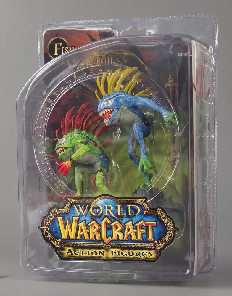 World of Warcraft Action Figures (WOW) - Fish-Eye & Gibbergill Blue & Green