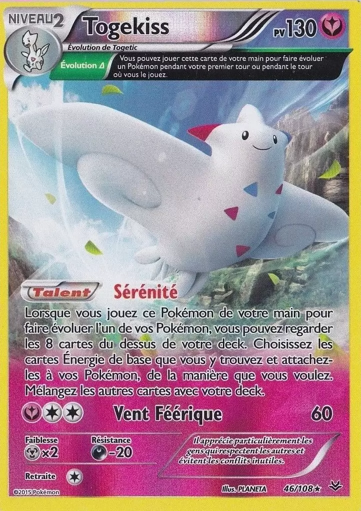 Pokémon XY Ciel rugissant - Togekiss Reverse