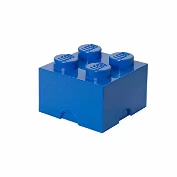 Rangements LEGO - Brique de rangement LEGO 2x2 bleue