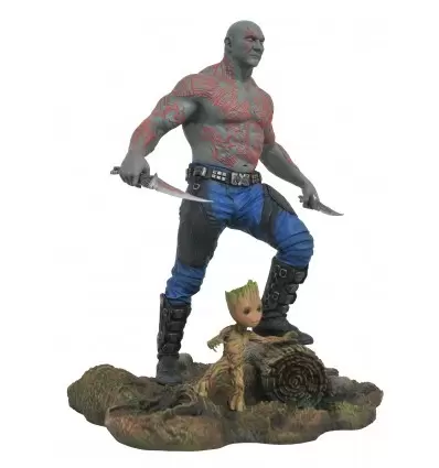 Gallery Diamond Select - Guardians of the Galaxy - Drax & Baby Groot