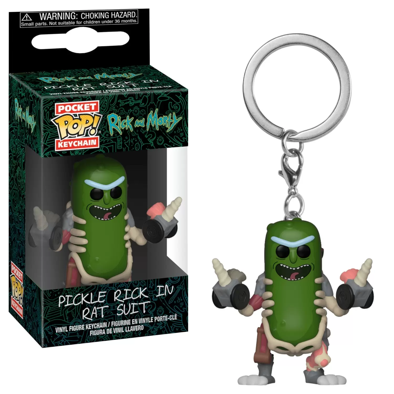 Anime / Manga - POP! Keychain - Rick And Morty - Pickle Rick in Rat Suit
