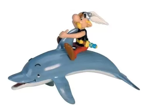 Astérix - Astérix sur un dauphin