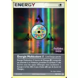 Énergie multicolore holographique Logo