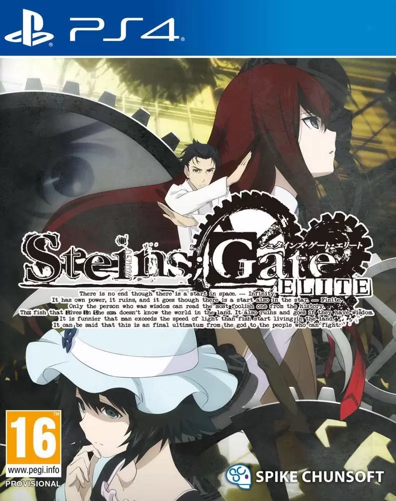 Jeux PS4 - Steins Gate Elite