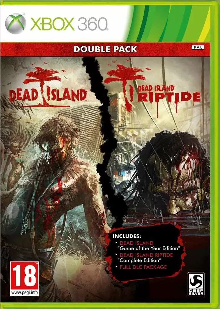 Jeux XBOX 360 - Dead Island / Dead Island Riptide