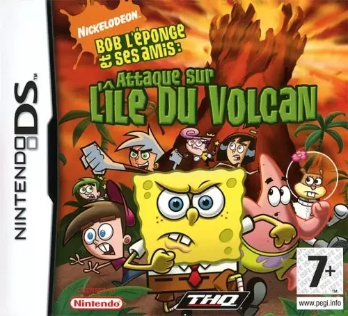 Jeux Nintendo DS - Bob L\'eponge Et Ses Amis, Attaque Sur L\'ile Du Volcan