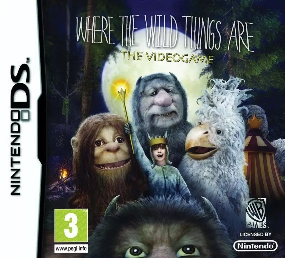 Nintendo DS Games - Where the Wild things Are - The Videogame