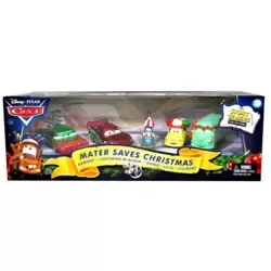 Ramone, Lightning McQueen, Guido, Luigi & Fillmore