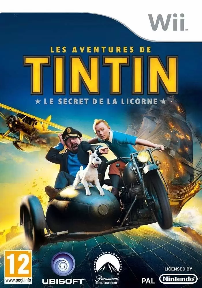 Nintendo Wii Games - Les Aventures De Tintin : Le Secret De La Licorne