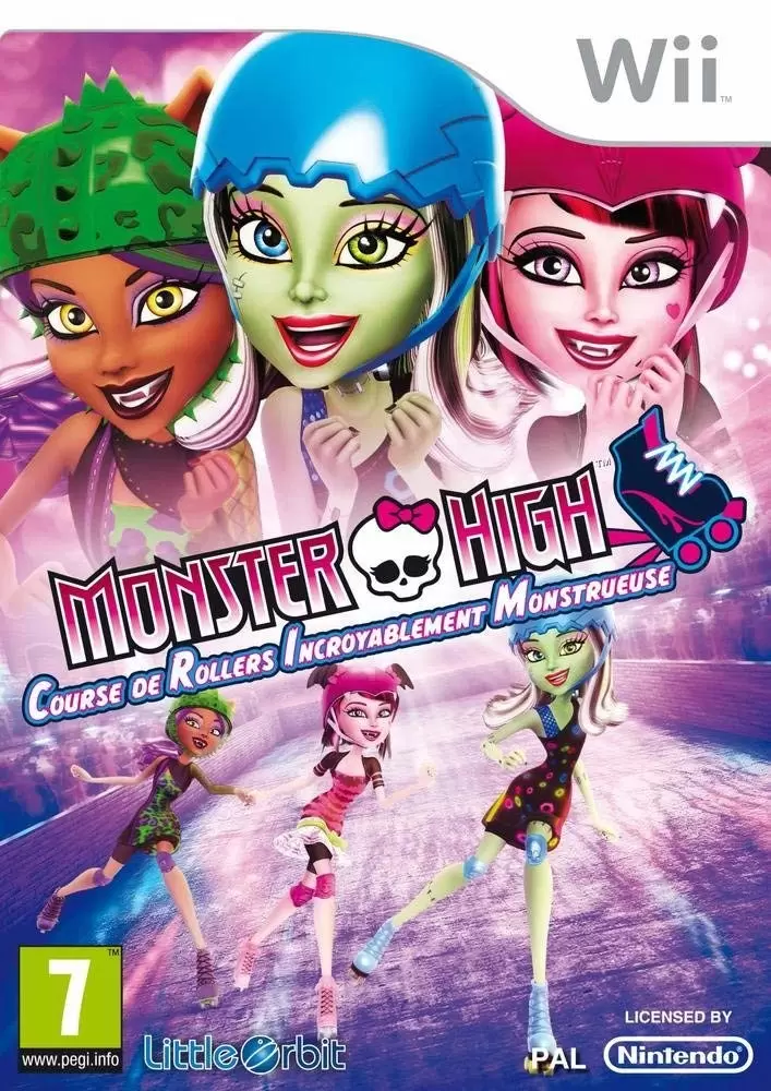 Nintendo Wii Games - Monster High : Course De Rollers Incroyablement Monstrueuse