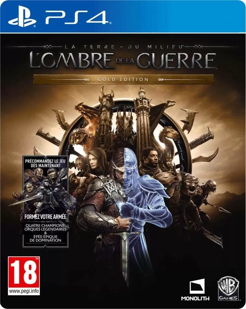 PS4 Games - La Terre du Milieu : L\'Ombre de la Guerre - Gold Edition