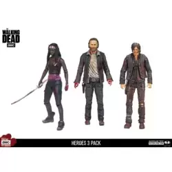 Michonne Rick and Daryl 3 Pack