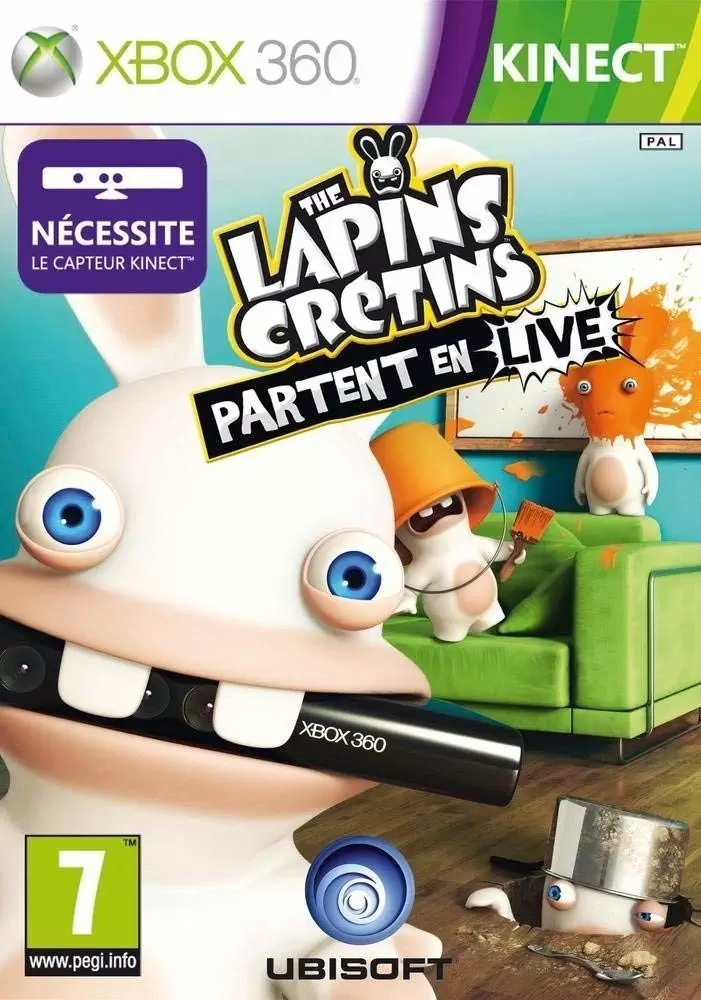 Jeux XBOX 360 - The Lapins Cretins Partent En Live