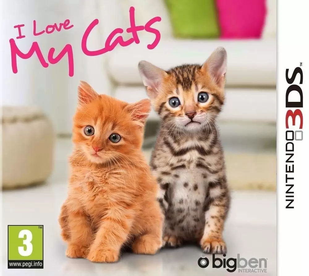 Nintendo 2DS / 3DS Games - I Love My Cats