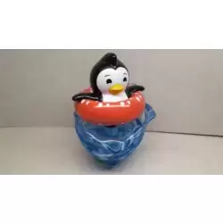 Pingouin avec Bouée de sauvetage