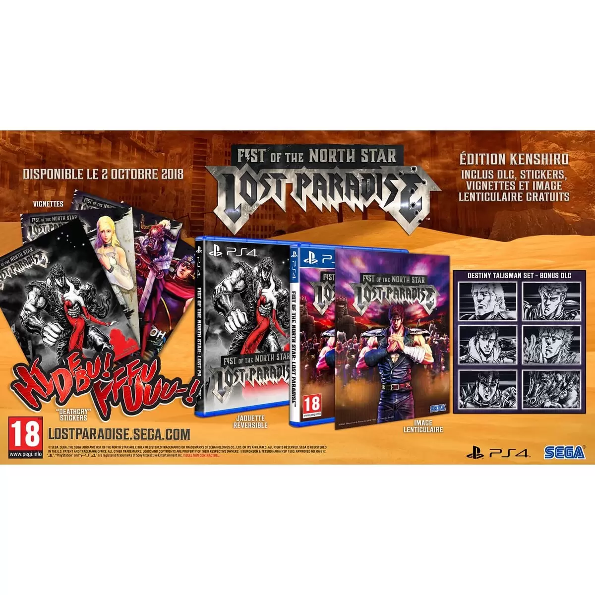 Jeux PS4 - Fist of the North Star : Lost Paradise - Kenshiro Edition