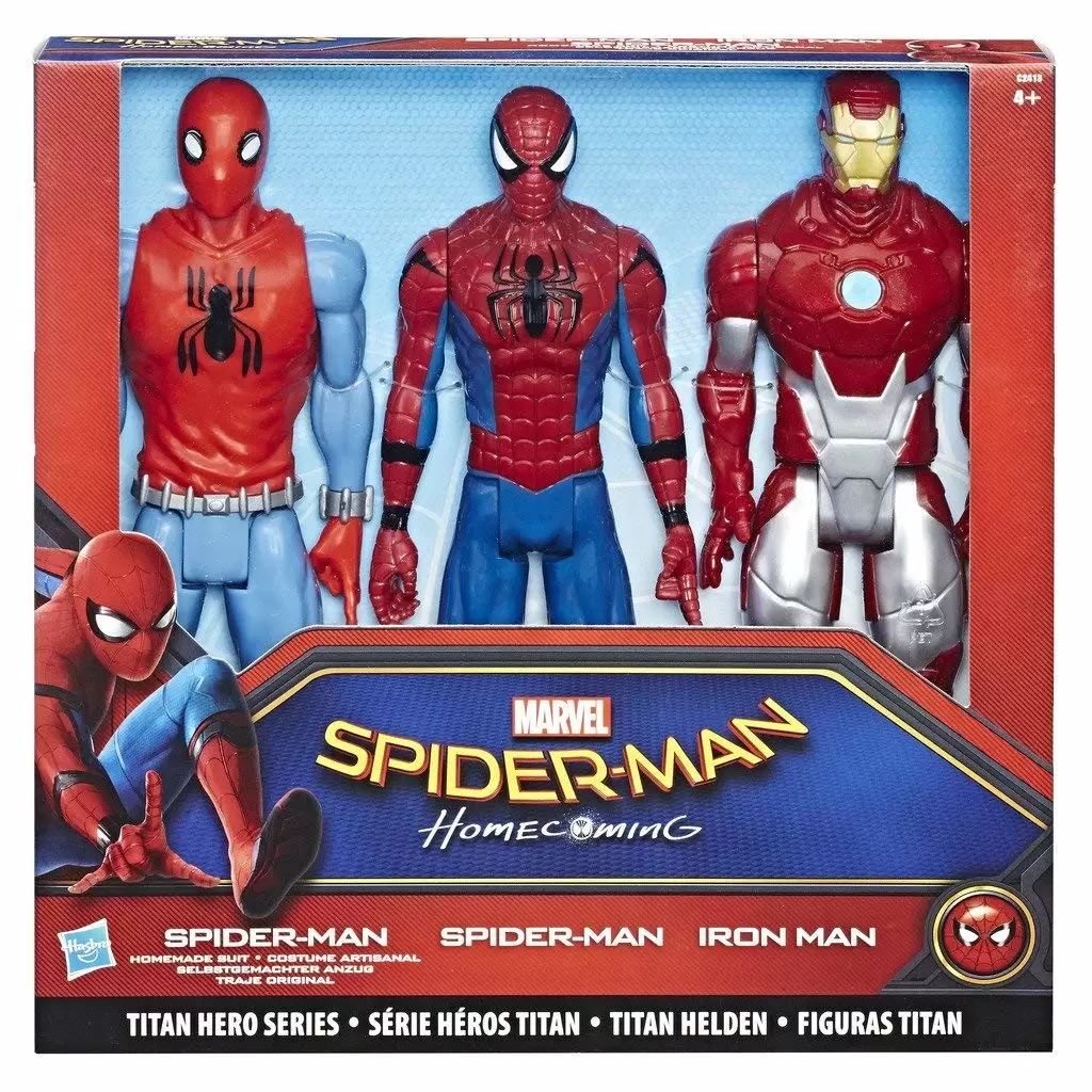 Spider-man Homecoming - Spider-man Homecoming 3 Pack - figurine Titan Hero  Series